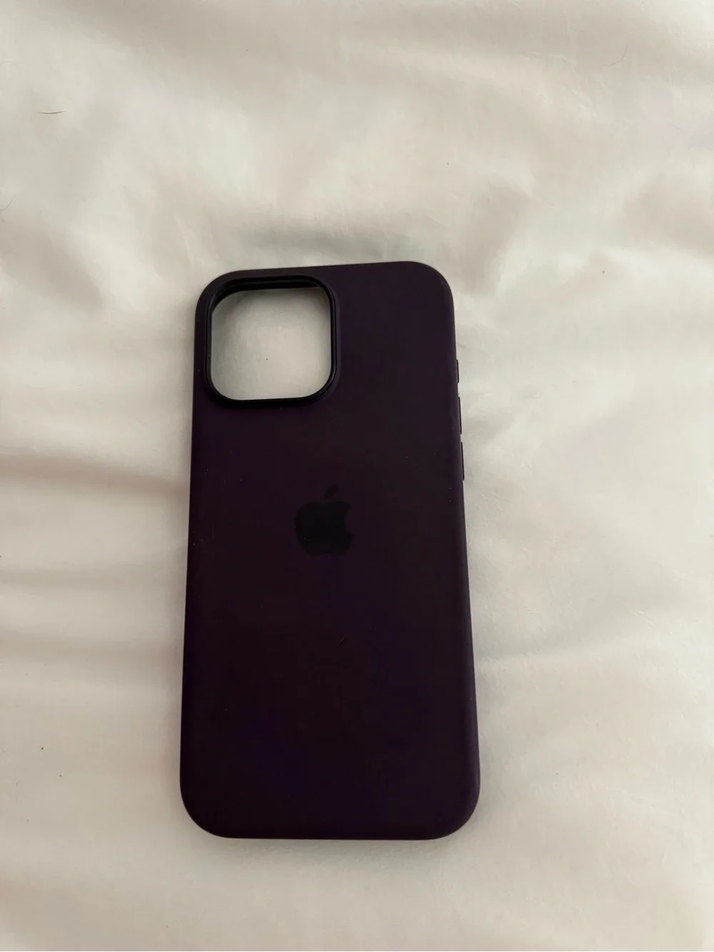 Apple Silicone iPhone Case - Dark Purple